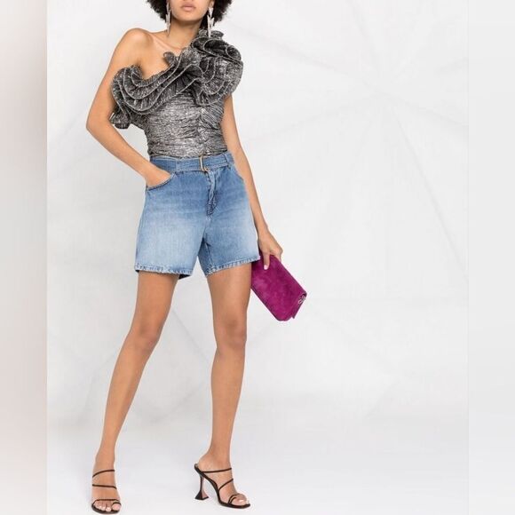 Tom Ford Belted Jeans Denim Shorts size 26 New S - Picture 4 of 12